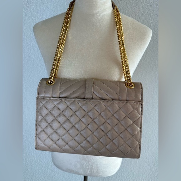 Saint Laurent Envelope Medium women bag in mix Maltese - Picture 10 of 14